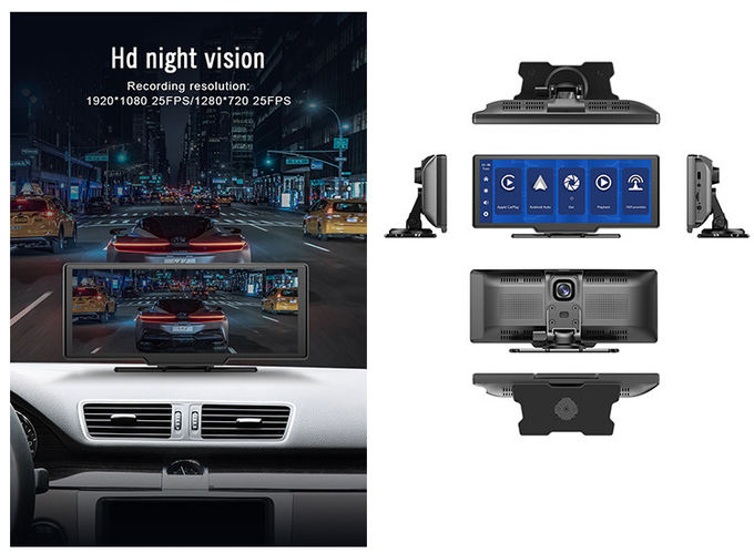 Car Dash Cam DVR Linux System Support Wide Dynamic Range HD Night Vision Wireless Carplay​